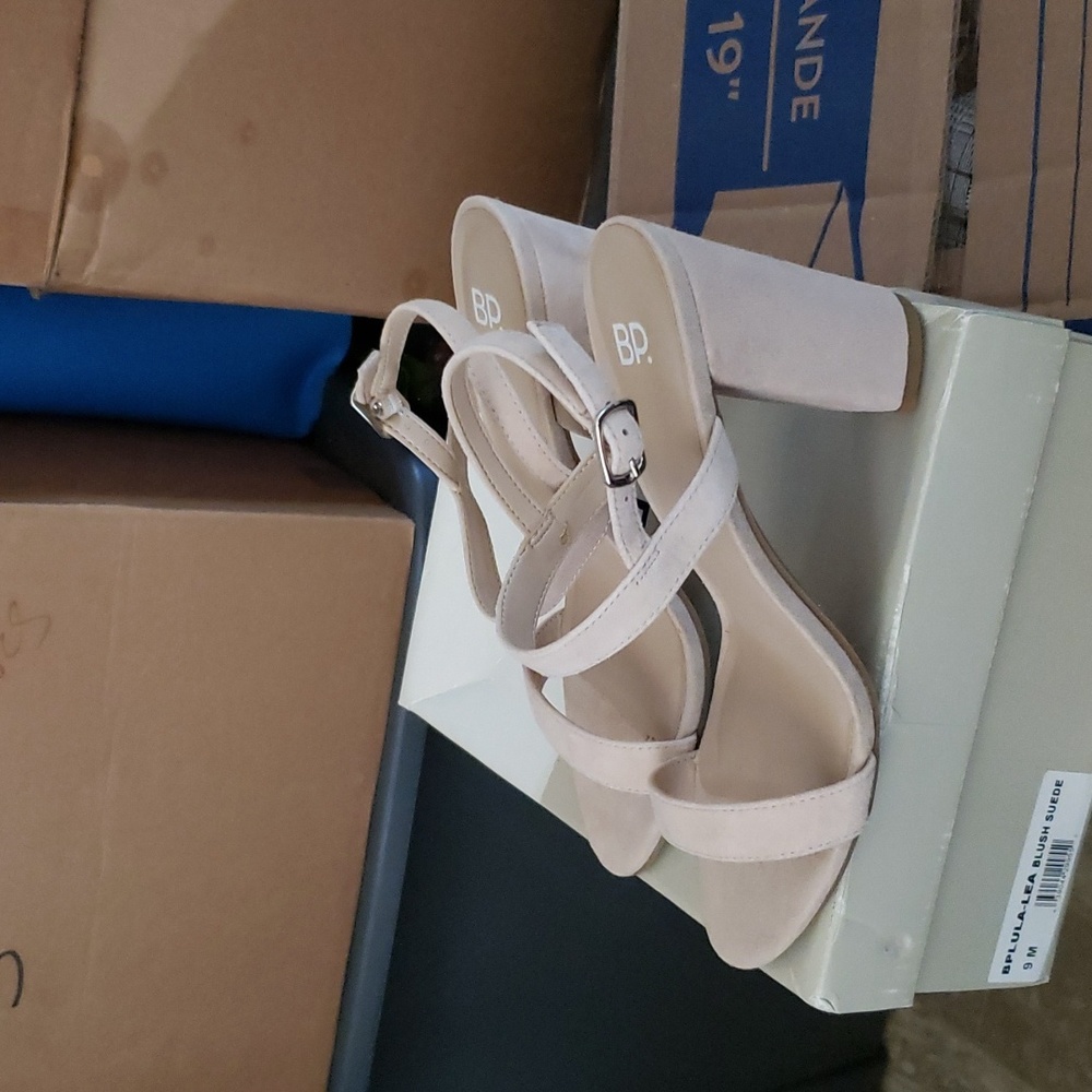 Blush Suede Sandals